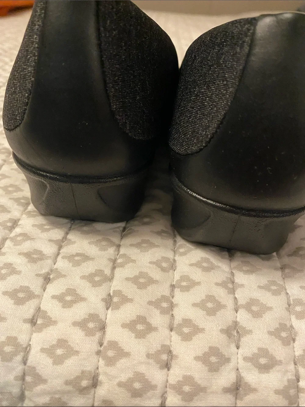 Ecco Women's Slip-On Wedge Shoes in Charcoal Gray